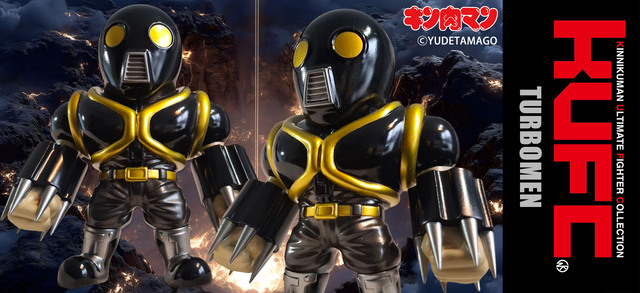 宇宙背景で並ぶ黒と黄色のロボット